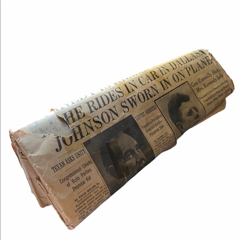 ORIGINAL John F. Kennedy Assassination 1963 paper